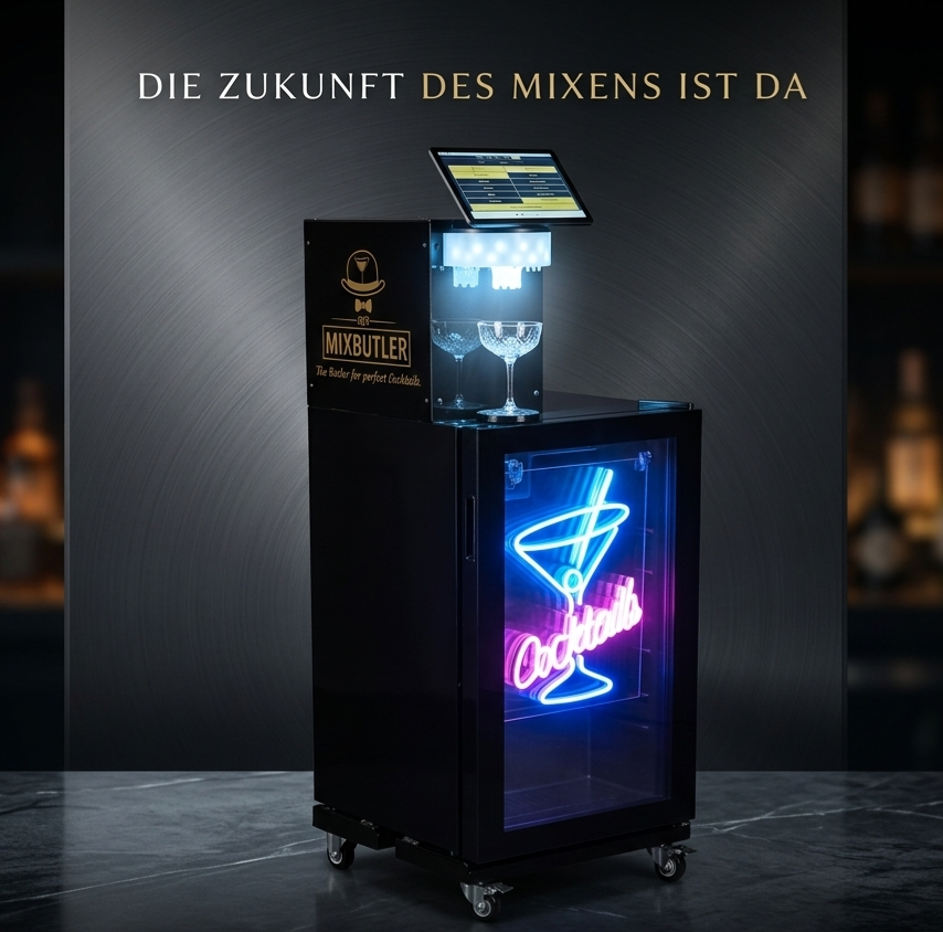 Der Mixbutler Cocktailmaschine im Studio