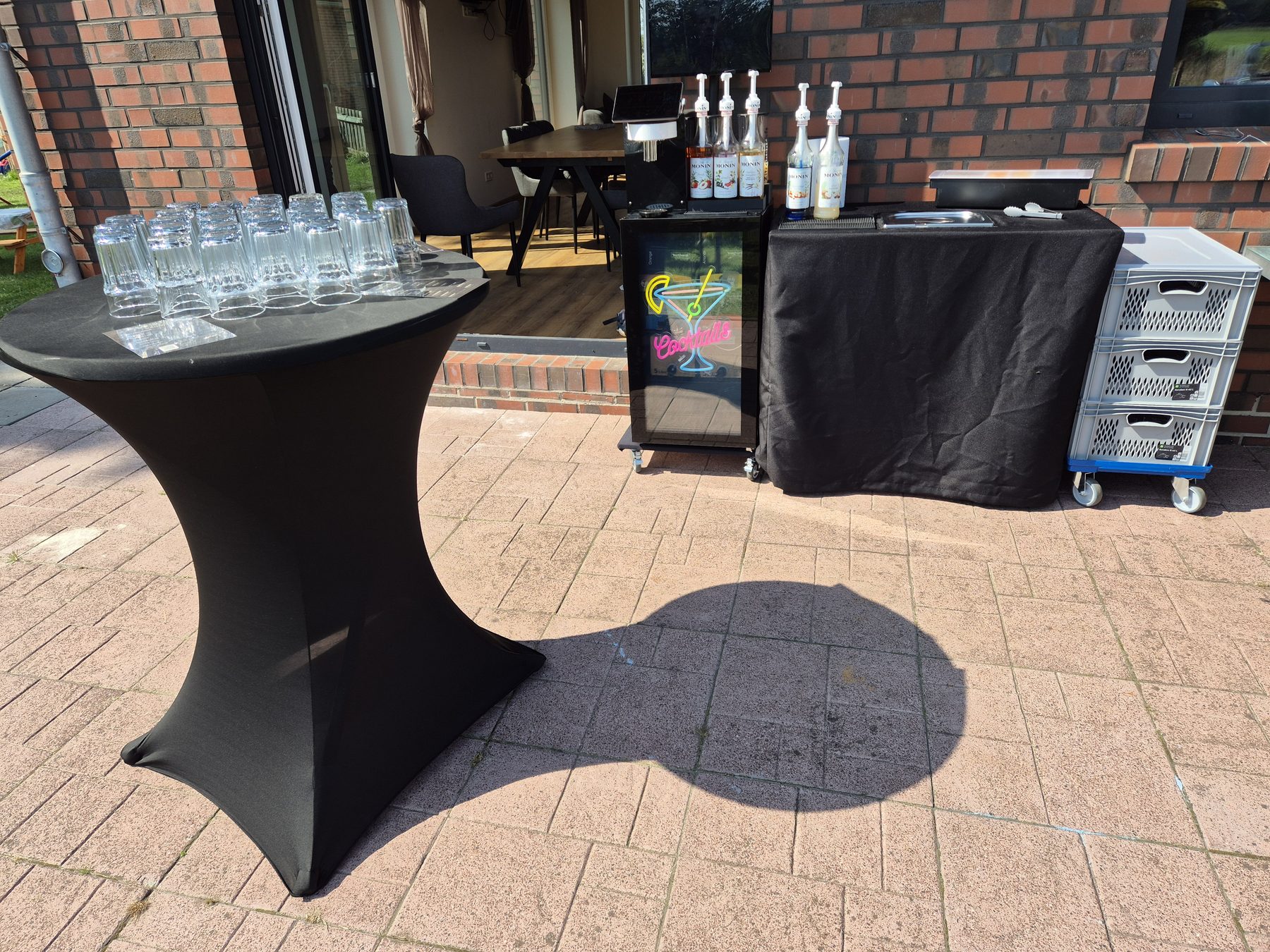 Mixbutler-Setup auf der Terrasse